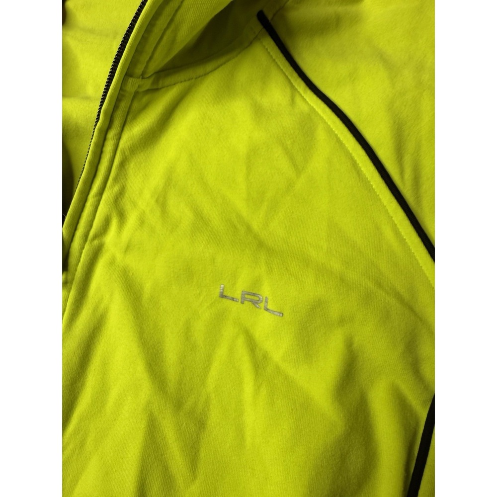 Lauren Ralph Lauren Full Zip Yellow/Black Knit Track Jacket Womens Plus 1X - Picture 2 of 5